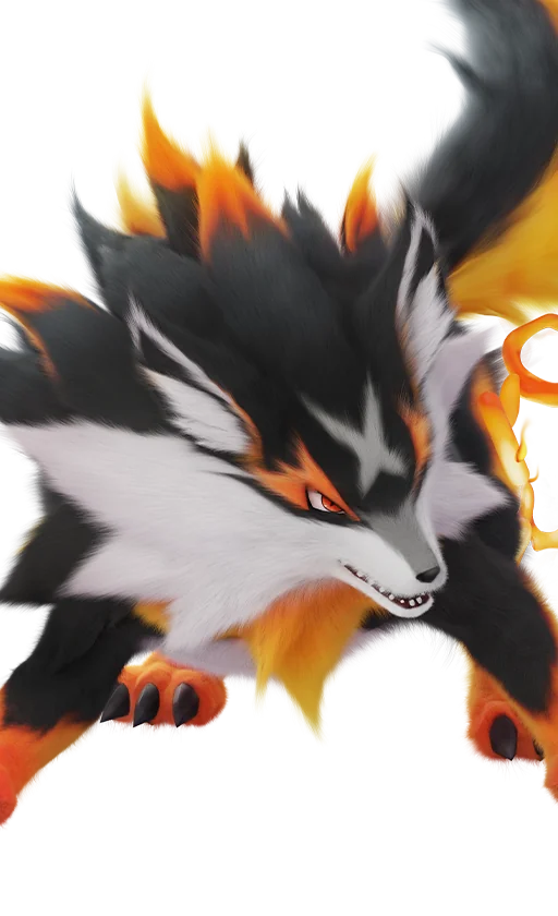 Flameruff official artwork (Aniimo)